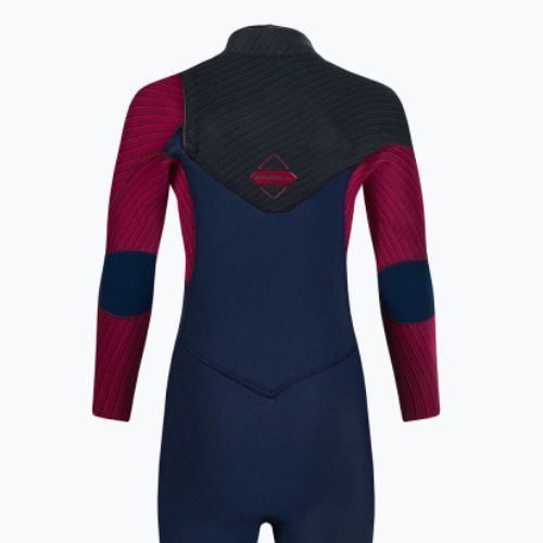 Dětský neopren O'Neill Hyperfreak 5/4+ Chest Zip Full hg9/navy/bloodshot/black