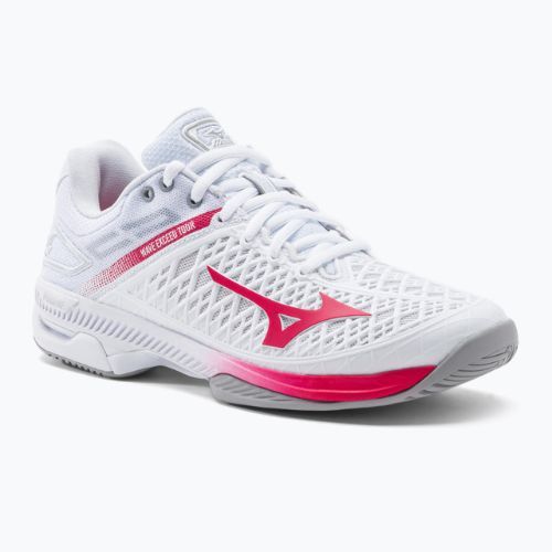 Dámské tenisové boty Mizuno Wave Exceed Tour 4 AC white/rose red/nimbus cloud