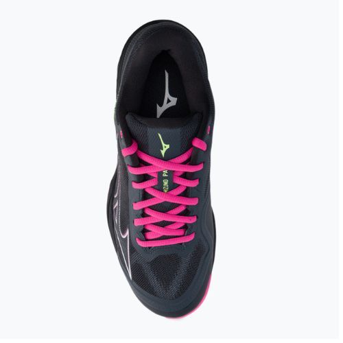 Dámské boty na padel Mizuno Wave Exceed Light Padel ebony/pink glo/neo lime
