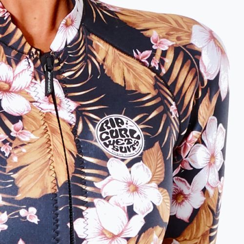 Dámský neopren   Rip Curl G Bomb 1 mm L/SL F/Zip black/gold