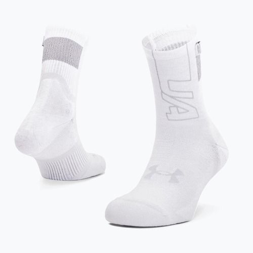 Tréninkové ponožky Under Armour ArmourDry Run Crew bílé UAR-1361156100