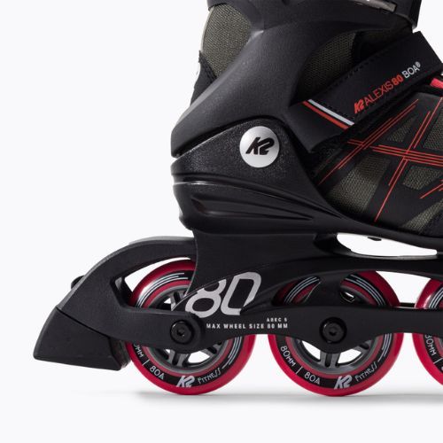 Dámské brusle K2 Alexis 80 Boa šedé 30G0317