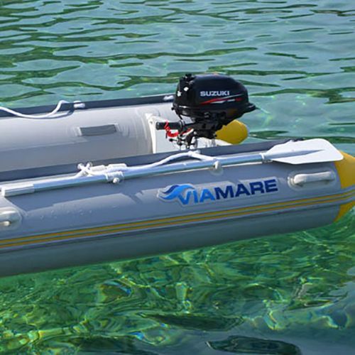 Ponton pro 5 osob Viamare 330 S Airdeck šedožlutý 1126154