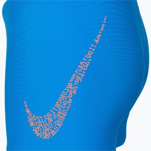 Dětské plavecké boxerky Nike Jdi Swoosh Aquashort modré NESSC854-458