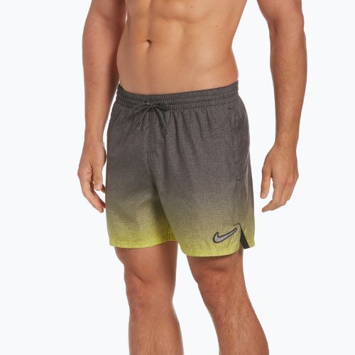Pánské plavecké šortky Nike Jdi Fade 5" Volley hnědé NESSC479-312