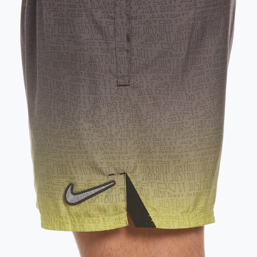 Pánské plavecké šortky Nike Jdi Fade 5" Volley hnědé NESSC479-312