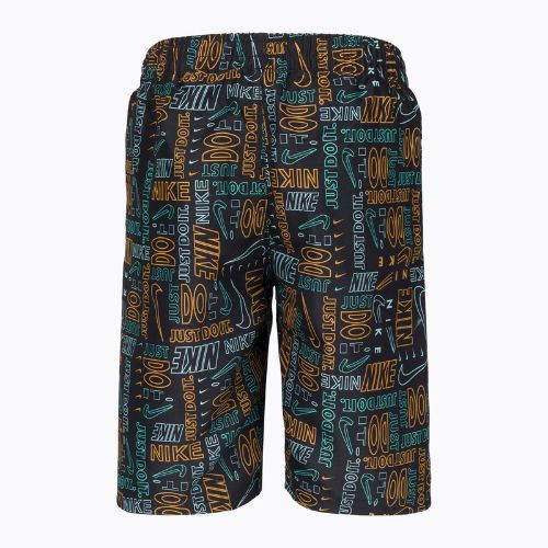 Dětské plavecké šortky Nike Logo Mashup 8" Volley černé NESSC791-001