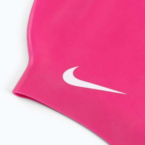 Plavecká čepice Nike Solid Silicone pink 93060-672