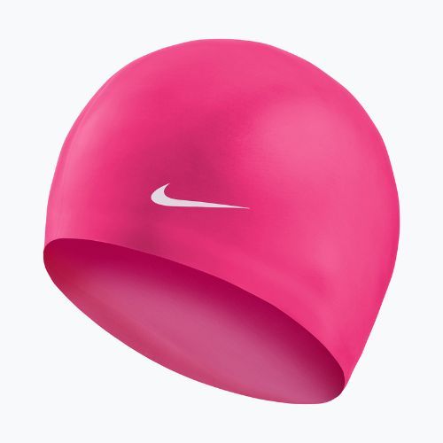 Plavecká čepice Nike Solid Silicone pink 93060-672
