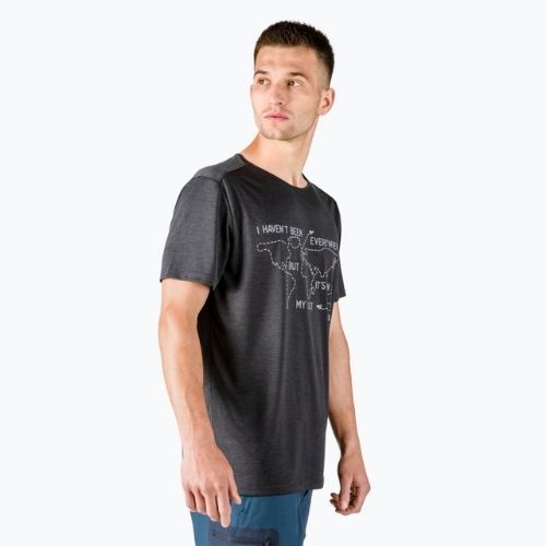 Pánské trekingové tričko Jack Wolfskin Pack & Go Travel černé 1808551_6000