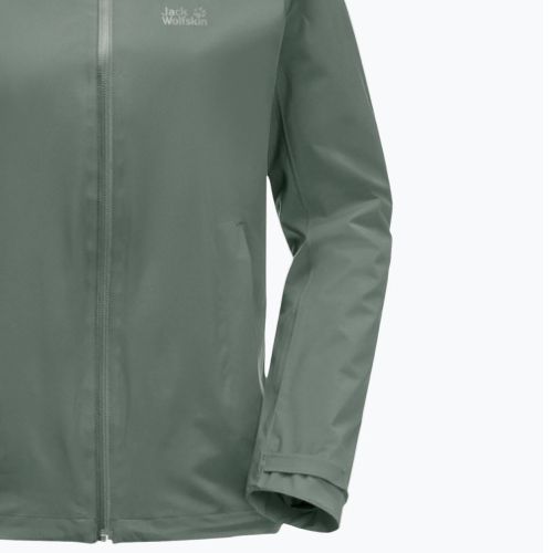 Dámská hardshell bunda Jack Wolfskin Pack & Go Shell zelená 1111514_4311