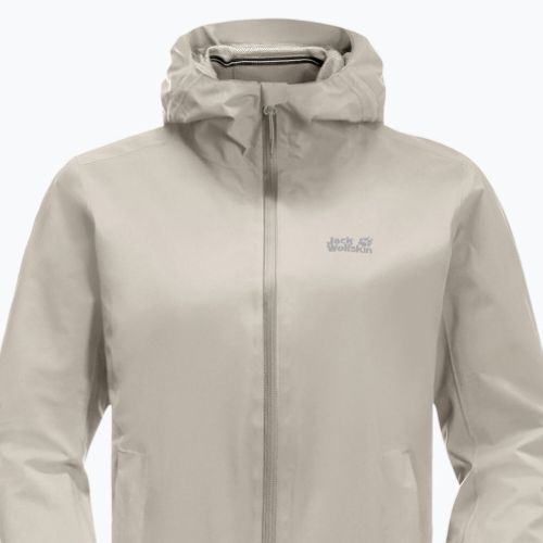 Dámská hardshell bunda Jack Wolfskin Pack & Go Shell šedá 1111514_6260