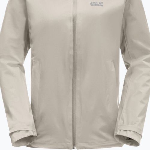 Dámská hardshell bunda Jack Wolfskin Pack & Go Shell šedá 1111514_6260