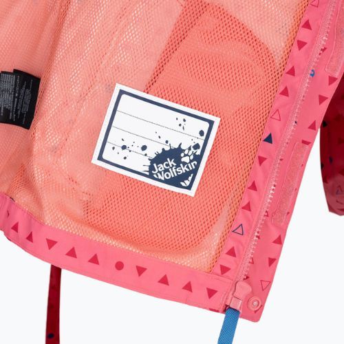 Dětská nepromokavá bunda Jack Wolfskin Tucan Dotted růžová 1608891_7669