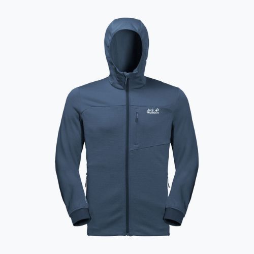 Pánská fleece mikina Jack Wolfskin Hydro Grid tmavě modrá 1710001_1383