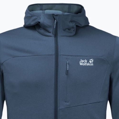 Pánská fleece mikina Jack Wolfskin Hydro Grid tmavě modrá 1710001_1383