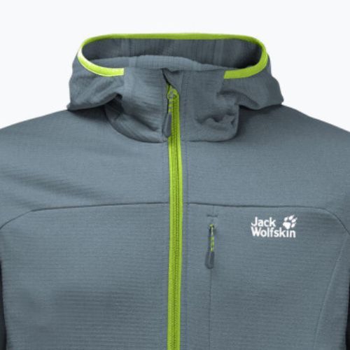 Pánská fleece mikina Jack Wolfskin Hydro Grid šedá 1710001_6098