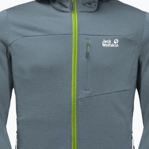 Pánská fleece mikina Jack Wolfskin Hydro Grid šedá 1710001_6098