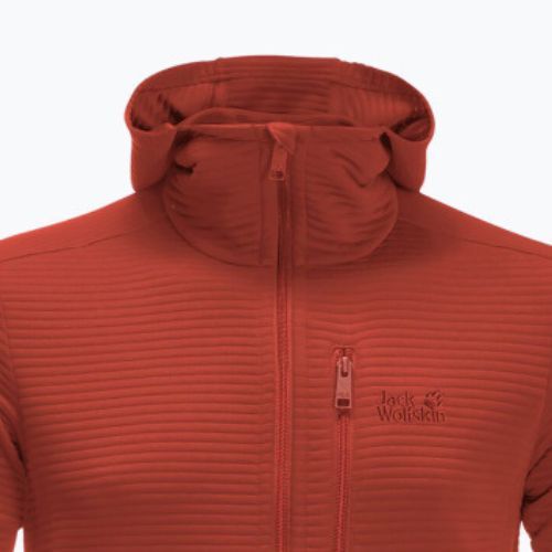 Pánská fleece mikina Jack Wolfskin Modesto červená 1706492_3740