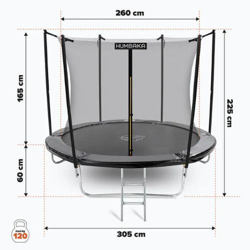 HUMBAKA Eco 305 cm černá ECO-10' Trampolíny
