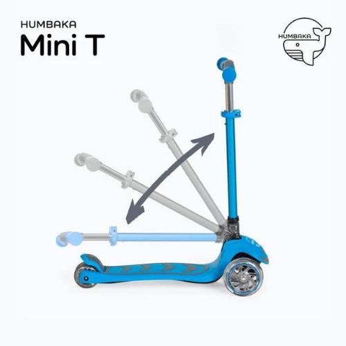 HUMBAKA Mini T dětská tříkolová koloběžka modrá HBK-S6T