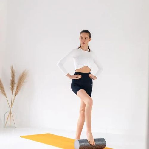 Masážní váleček XTREXO EVA šedý MR-EV02Z