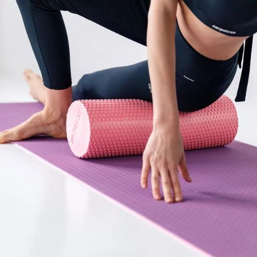 Masážní válec XTREXO EVA růžový MR-EV03C