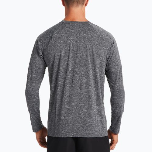 Pánské tréninkové tričko s dlouhým rukávem Nike Heather black NESSA590-001