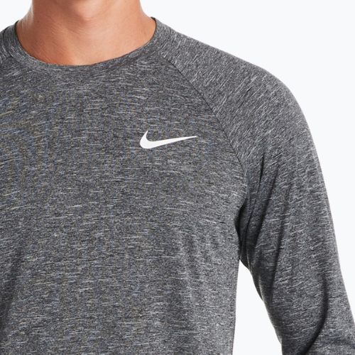 Pánské tréninkové tričko s dlouhým rukávem Nike Heather black NESSA590-001