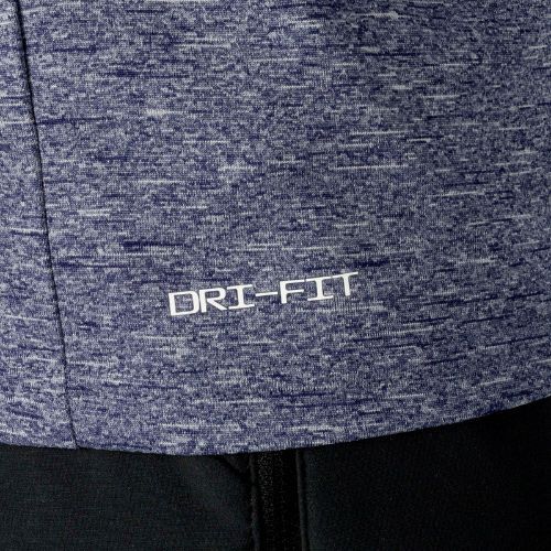 Pánské tréninkové tričko s dlouhým rukávem Nike Heather navy blue NESSA590-440