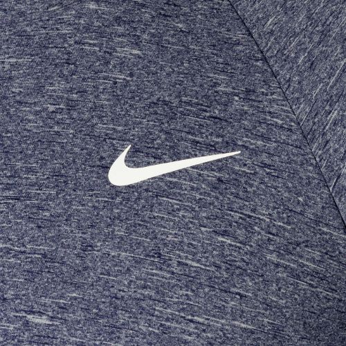 Pánské tréninkové tričko s dlouhým rukávem Nike Heather navy blue NESSA590-440