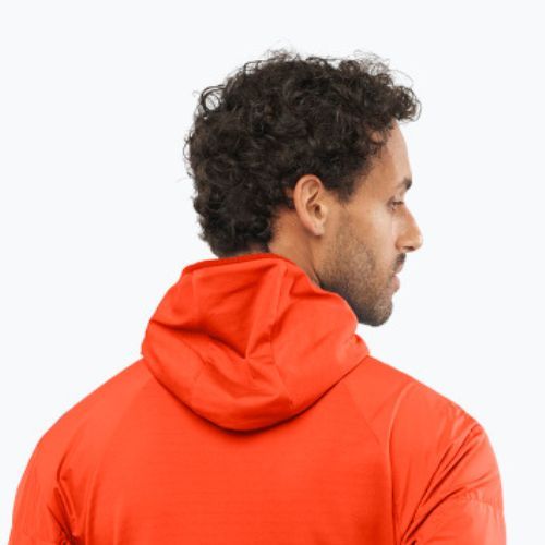 Pánská hybridní bunda Salomon Outline AS Hybrid Mid červená LC1809000