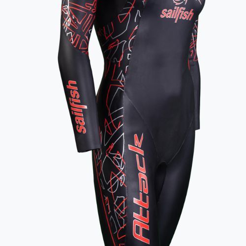 Dámský triatlonový neopren sailfish Attack 7 black/red