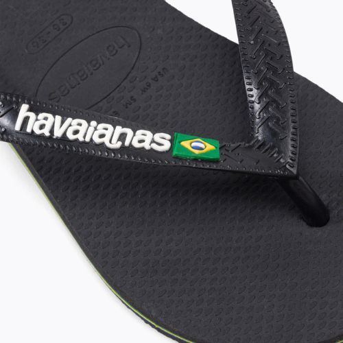 Žabky Havaianas Brasil Logo černé H4110850