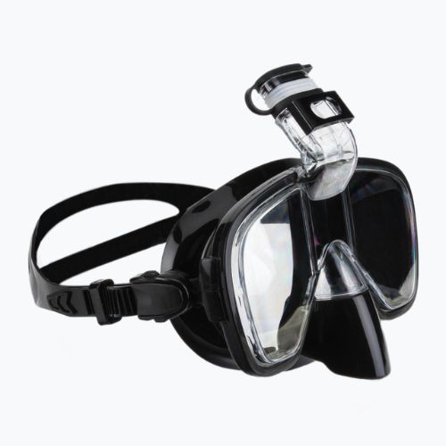 Šnorchlovací set AQUASTIC Maska + Šnorchl černý SMFK-01SC