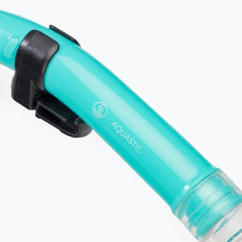 Šnorchlovací set  AQUASTIC Maska + Ploutve + Šnorchl modrý MSFA-01SN