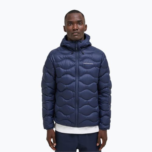 Pánská péřová bunda Peak Performance Helium Down Hood námořnictvo G77849020