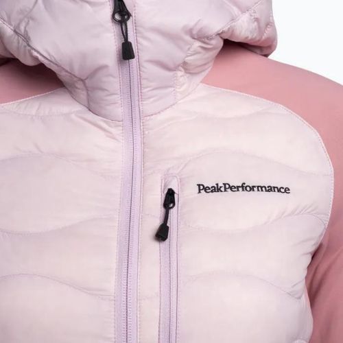 Dámská bunda Peak Performance Helium Down Hybrid Hood Jacket Pink G77848130