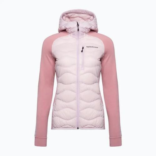Dámská bunda Peak Performance Helium Down Hybrid Hood Jacket Pink G77848130