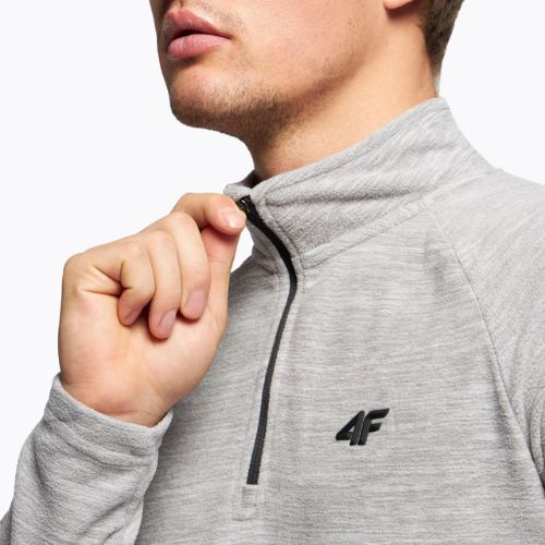 Pánská lyžařská fleecová mikina 4F BIMP010 šedá H4Z22-BIMP010
