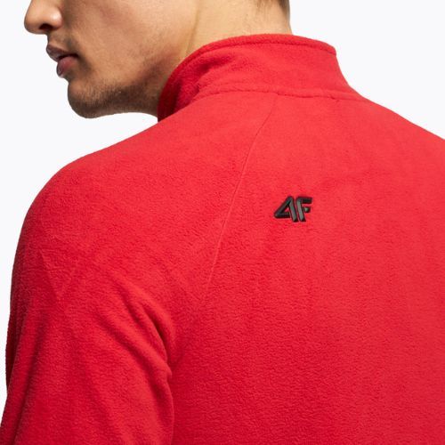 Pánská fleecová lyžařská mikina 4F BIMP010 červená H4Z22-BIMP010