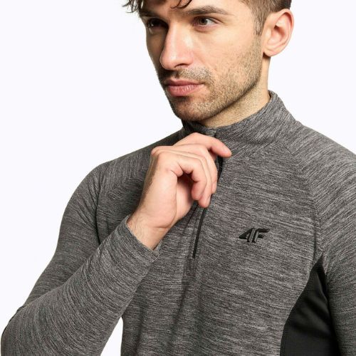 Pánská lyžařská mikina 4F BIMP011 fleece šedá H4Z22-BIMP011
