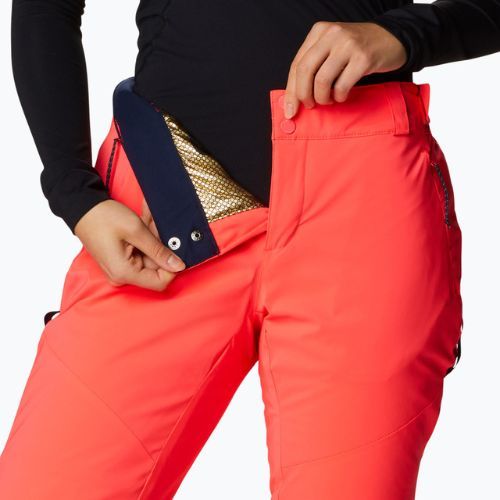 Dámské lyžařské kalhoty Columbia Backslope II Insulated oranžové 1985371