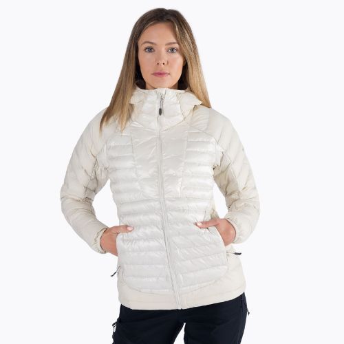 Dámská péřová bunda Columbia Labyrinth Loop Hooded bílá 1955323