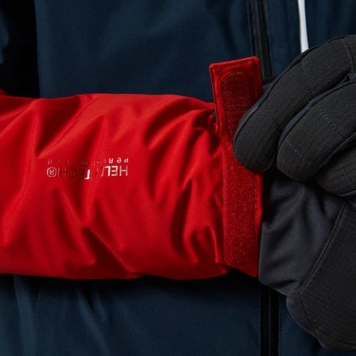 Helly Hansen pánská lyžařská bunda Carv Lifaloft tmavě modrá a červená 65777_597