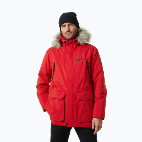 Helly Hansen pánská bunda do deště Reine Parka červená 53630_162