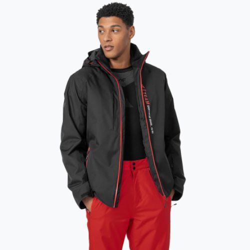 Pánská lyžařská bunda 4F černá H4Z22-KUMN003