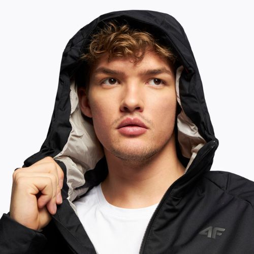 Pánská lyžařská bunda 4F černá H4Z22-KUMN007