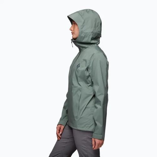 Dámská nepromokavá bunda Black Diamond Stormline Stretch Rain zelená APM6973053LRG1