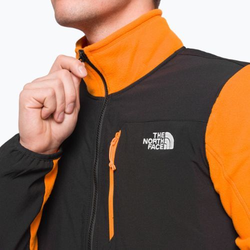 Pánská fleecová mikina The North Face Glacier Pro FZ black and orange NF0A5IHS7Q61